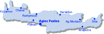 Agios Pavlos: Site Map