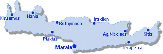 Matala: Site Map