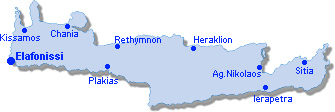 Elafonissi: Site Map